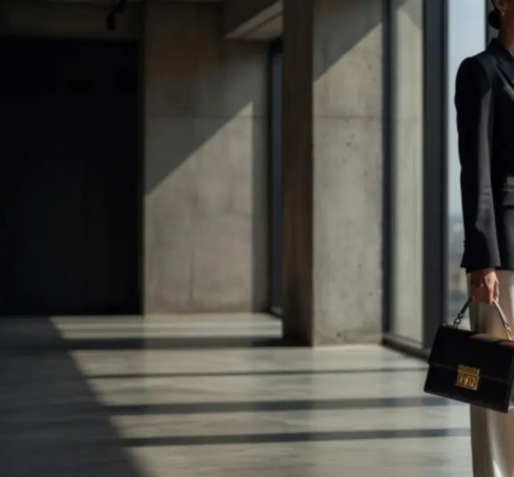 Stylizowana aranżacja sesji redakcyjnej z akcesoriami