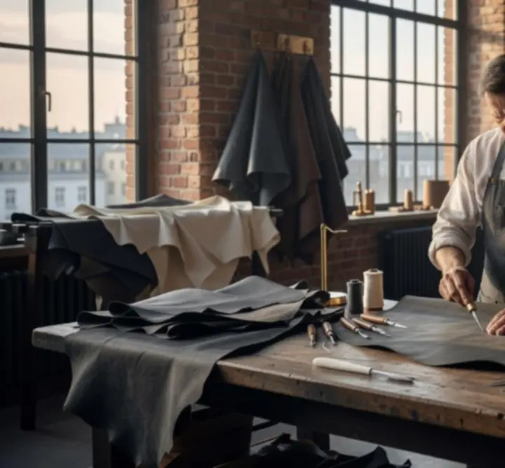 Warszawska pracownia  luxurybaags - industrialny loft z porannym światłem